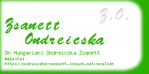 zsanett ondreicska business card